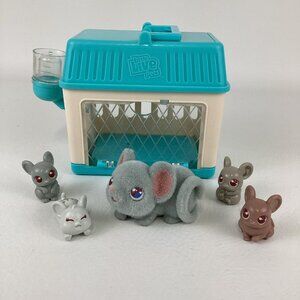 Little Live Pets Mama Surprise Lil Mouse Minis Pet Figures Hutch Babies Moose